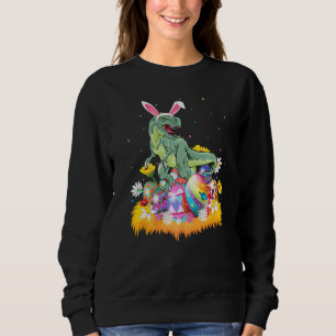 Easter Egg  Cute T Rex Dinosaur Easter Sunday Sweatshirt