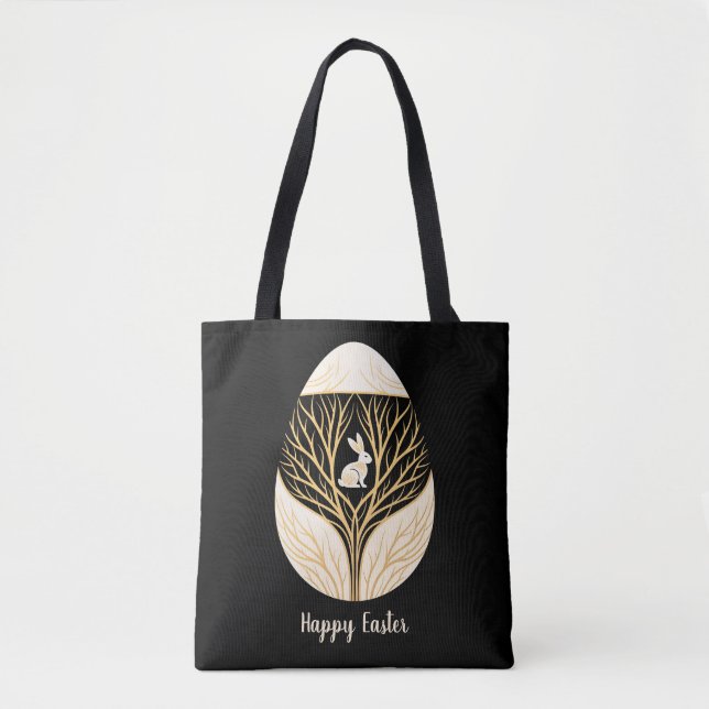 Easter egg decorative tote bag (Front)