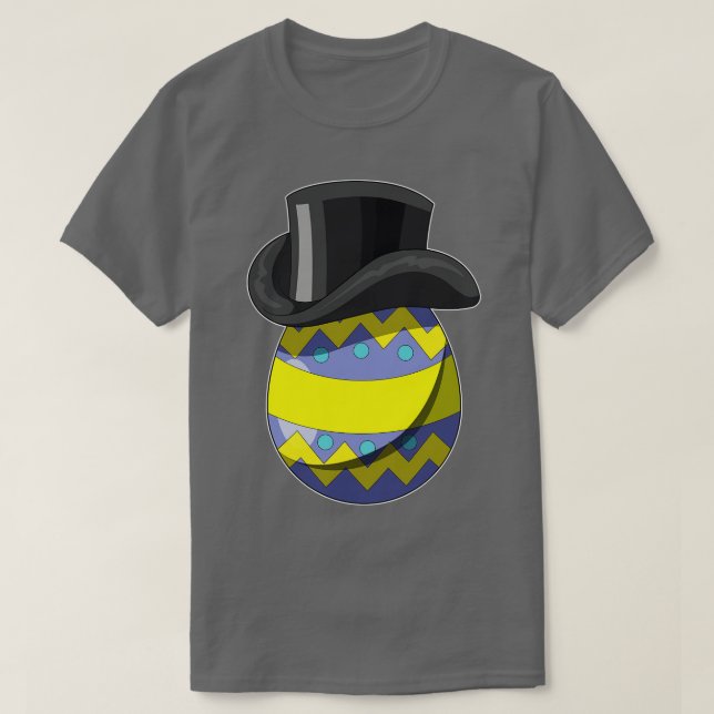 Easter egg Easter Gentleman Cylinder T-Shirt (Design Front)