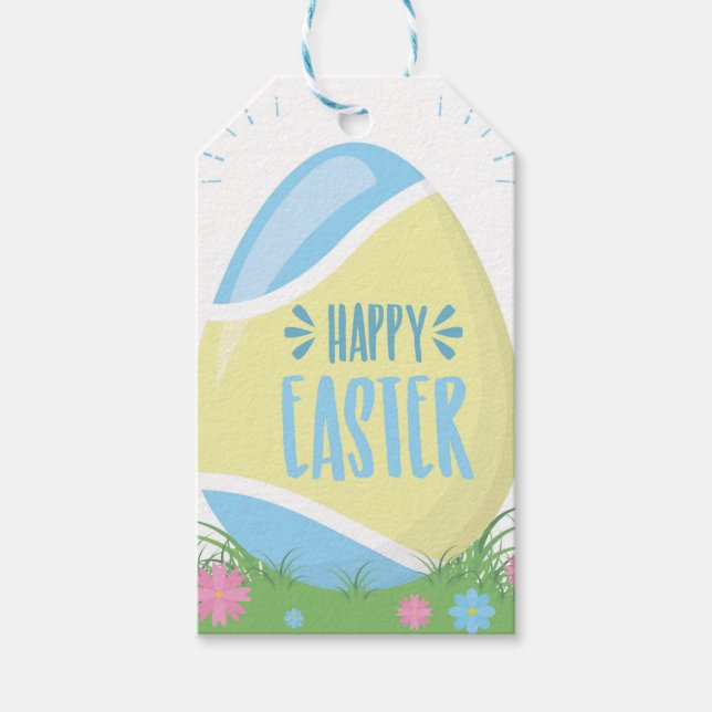 Easter Egg Easter Gift Tags (Front)