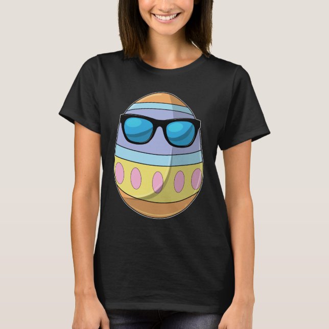 Easter egg Easter Sunglasses T-Shirt (Front)
