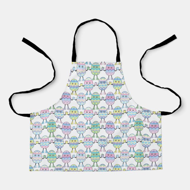 Easter Egg Eggheads Apron (Front)