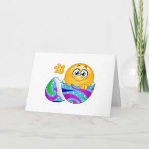 Easter egg Emoji Holiday Card