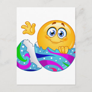 Easter egg Emoji Holiday Postcard
