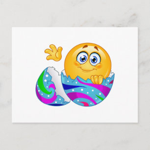 Easter egg Emoji Holiday Postcard