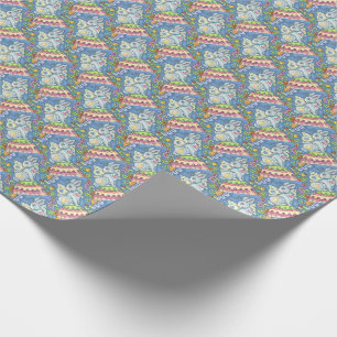 EASTER EGG FAIRY, RABBIT WRAPPING PAPER Holiday