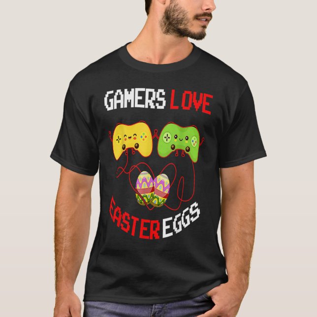 Easter Egg  for Women Gamers Love T-Shirt (Front)