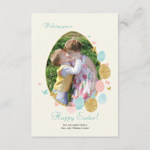 Easter Egg Frame Photo Greeting Card