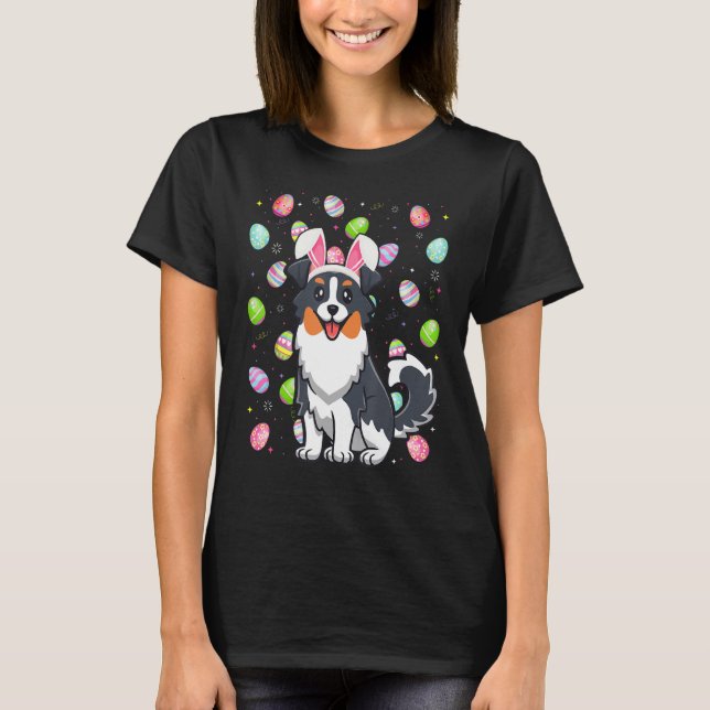 Easter Egg   Funny Australian Shepherd Dog Easter  T-Shirt (Front)