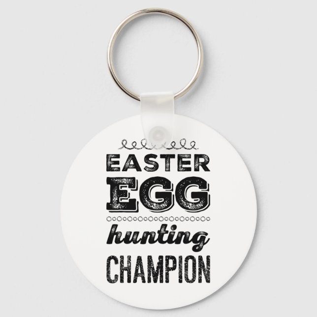 Easter Egg Hero Easter Egg Hunting Champion Easter Key Ring (Front)