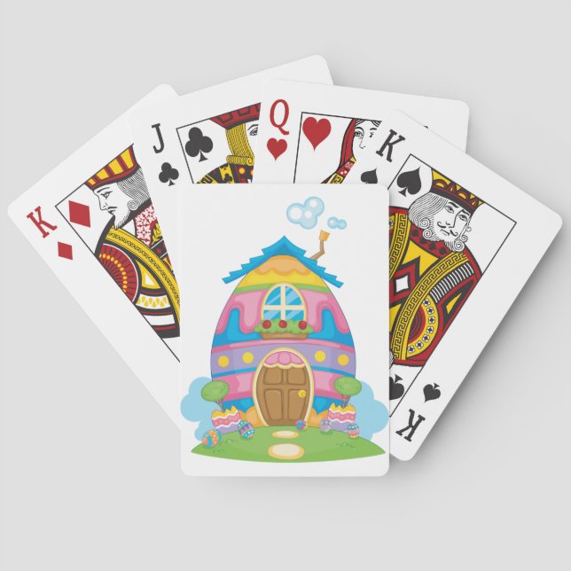 Easter Egg House Playing Cards (Back)