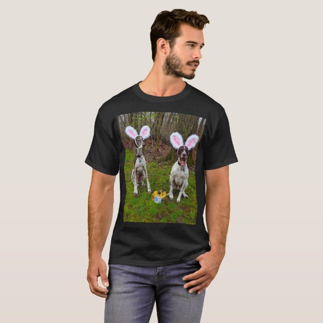 Easter Egg Hunt and Party Dogs Men's Dark T-Shirt (Front Full)