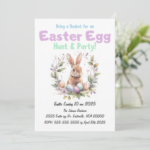 Easter Egg Hunt and Party Invitation