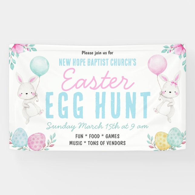 Easter Egg Hunt Banner (Horizontal)