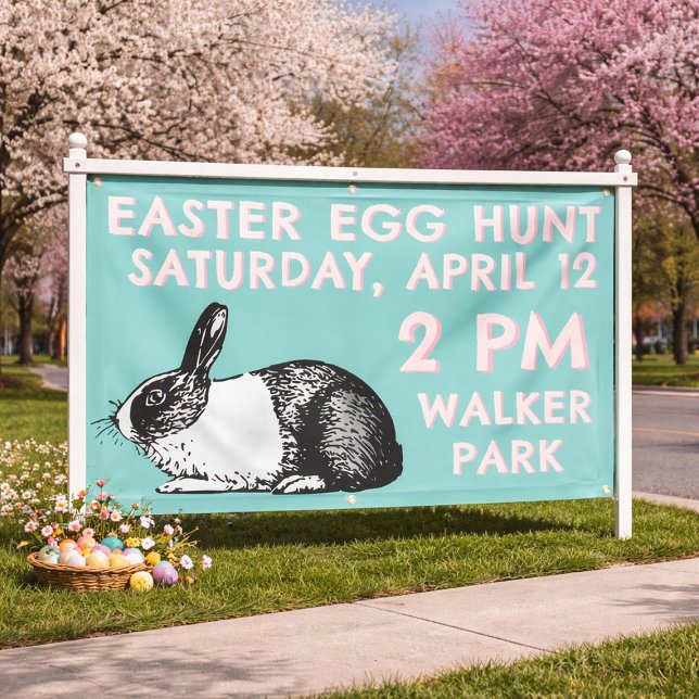 Easter Egg Hunt Banner - Easter Bunny (Creator Uploaded)