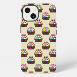 Easter Egg Hunt Basket w Pastel Eggs Pattern iPhone 13 Case