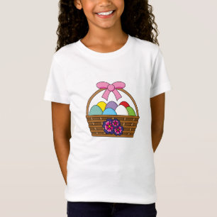 Easter Egg Hunt Basket with Pastel Eggs T-Shirt