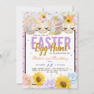 Easter Egg Hunt Birthday Invitation