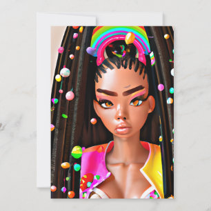 Easter Egg Hunt Black Girl Magic Melanin Girls Invitation