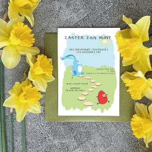 Easter Egg Hunt Bunny and Egg Personalized Invitation