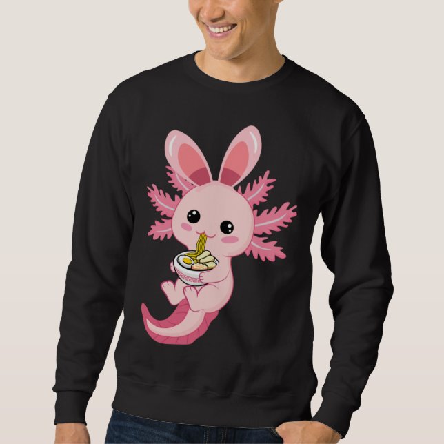 Easter Egg Hunt Bunny Ear Axolotl Easter Day 2023 Sweatshirt (Front)