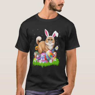 Easter Egg Hunt Bunny Ear Persian Cat Easter Sunda T-Shirt