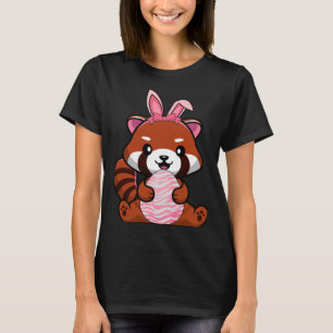 Easter Egg Hunt Bunny Ear Red Panda Easter Day 202 T-Shirt