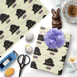 Easter Egg Hunt Cat Funny Wrapping Paper
