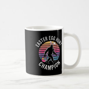 Easter Egg Hunt Champion Funny Bigfoot Bunny Eggs Coffee Mug