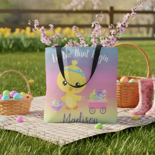 Easter Egg Hunt Chick Child's Personalised Tote Bag