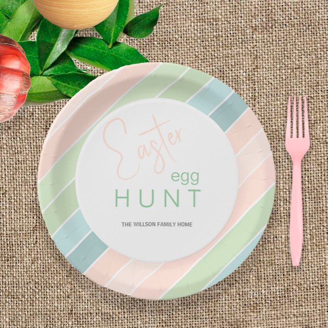 Easter Egg Hunt Creamy Ice Cream Party Paper Plate (Creator Uploaded)