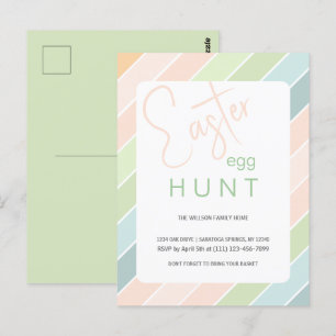 Easter Egg Hunt Creamy Ice Cream Party Postcard