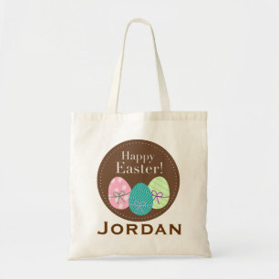 Easter Egg Hunt Custom Name Tote Unisex Bag