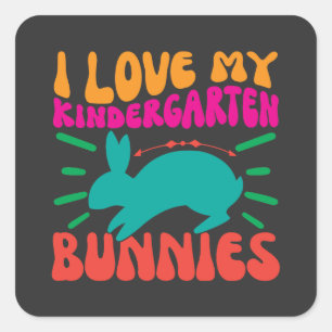 Easter Egg Hunt. Decoration Square Sticker