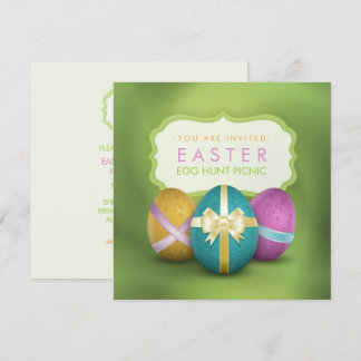 Easter Egg Hunt Family Picnic Invitation