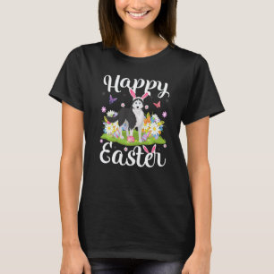 Easter Egg Hunt Floral Siberian Husky Dog Easter S T-Shirt