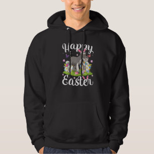Easter Egg Hunt Floral Wire Fox Terrier Dog Easter Hoodie