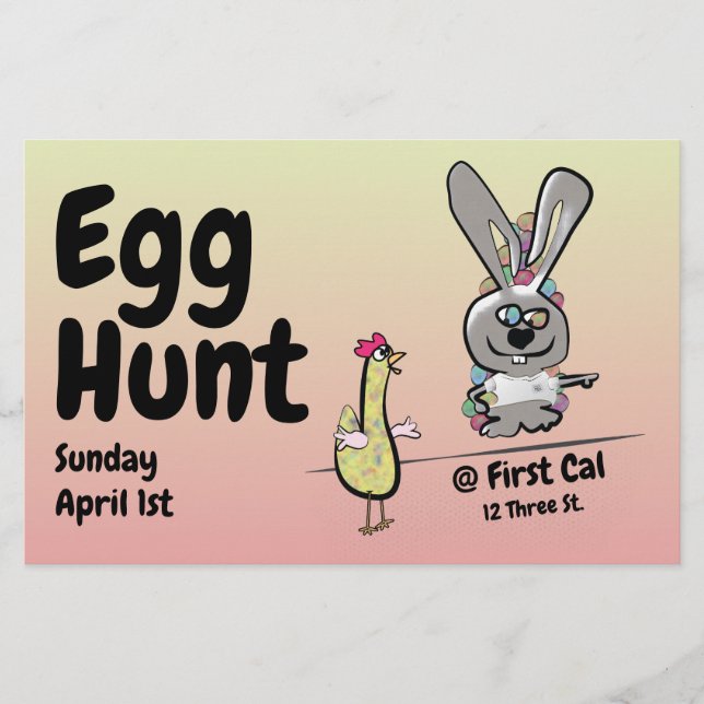 Easter Egg Hunt Flyer (Front)