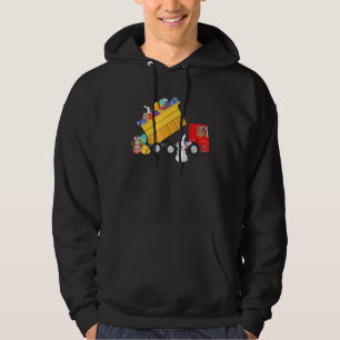 Easter Egg Hunt For Boys Truck Loving Kids Toddle Hoodie