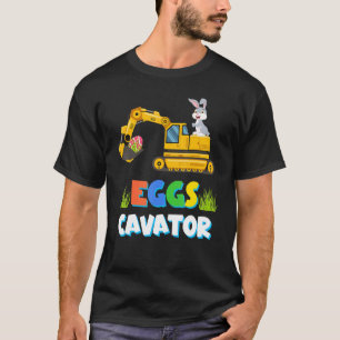 Easter Egg Hunt  For Kids   Excavator Toddler Boys T-Shirt
