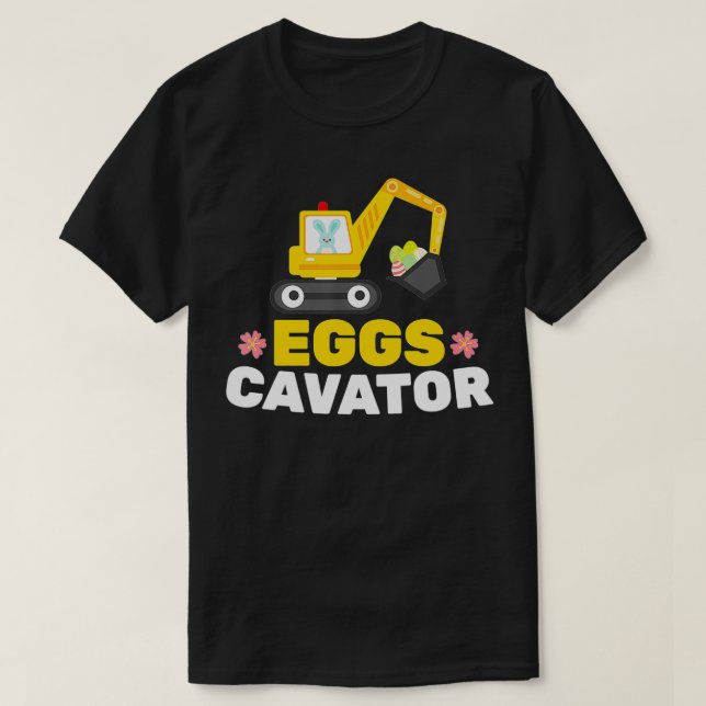 Easter Egg Hunt For Kids Toddlers Funny EggsCavato T-Shirt (Design Front)