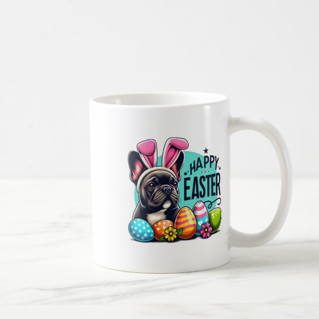 Easter Egg Hunt French Bulldog - Spring Celebratio Coffee Mug (Right)