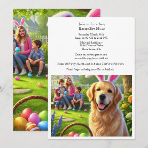 Easter Egg Hunt Holiday Fun Invitation