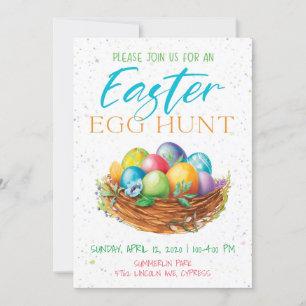 Easter Egg Hunt Holiday Invitations