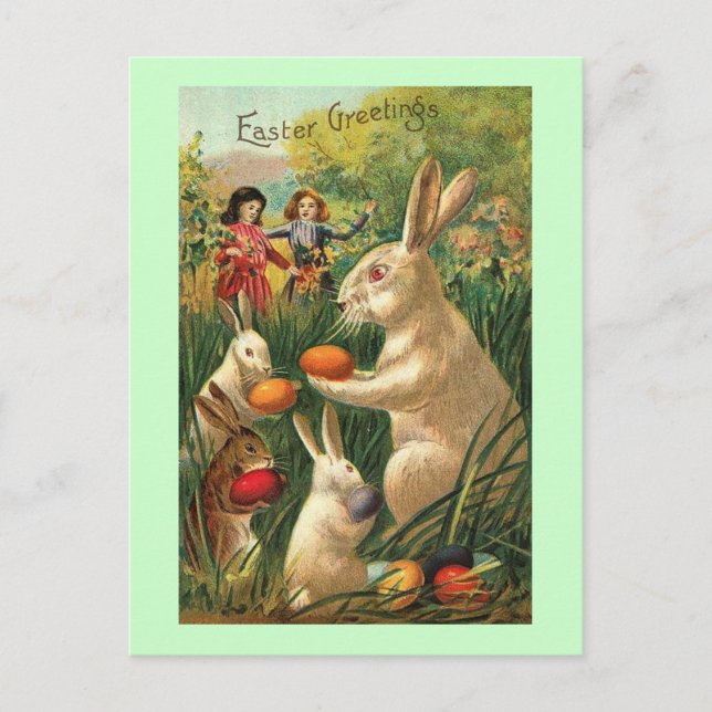 Easter Egg Hunt Holiday Postcard (Front)