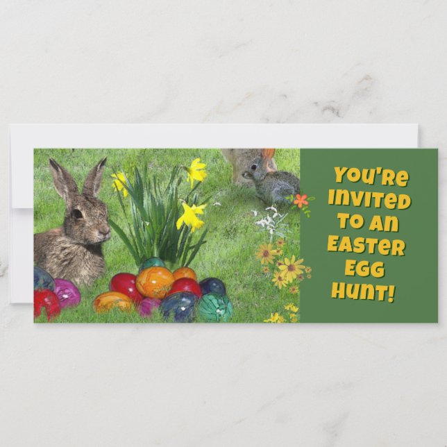Easter Egg Hunt 🐰 Invitation (Front)