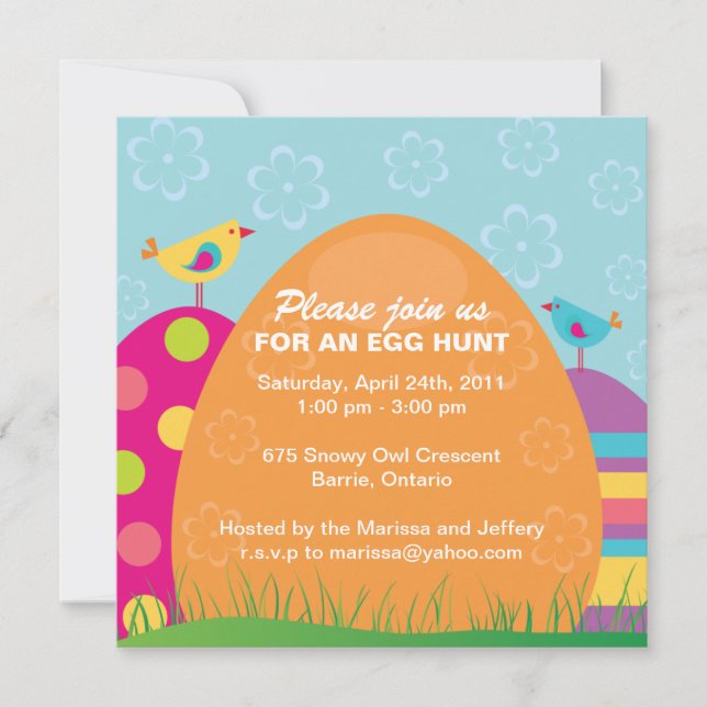 Easter Egg Hunt Invitation (Front)