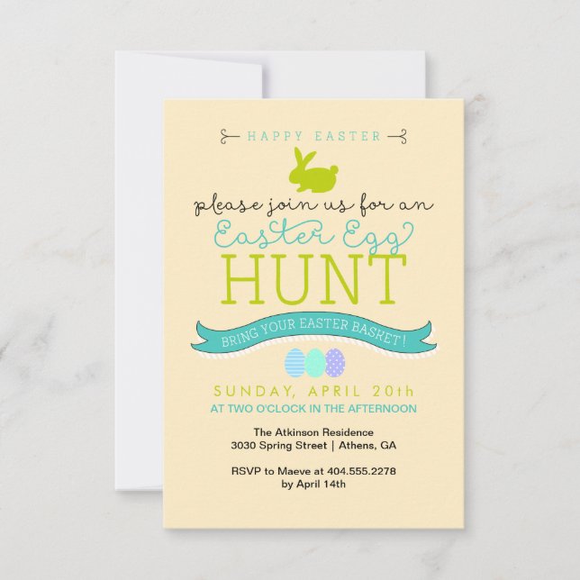 Easter Egg Hunt Invitation (Front)