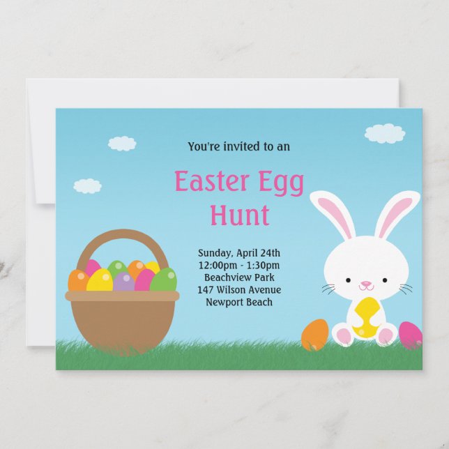Easter Egg Hunt Invitation (Front)