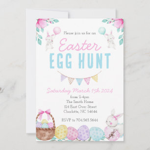 Easter Egg Hunt Invitation, Church Egg Hunt Invite